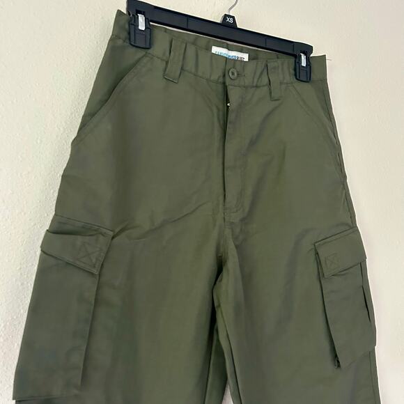 Cannon River blues Ripstop wide leg Cargo pants outdoor Gorpcore army green 2 - Picture 5 of 11
